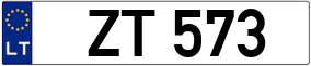 Trailer License Plate